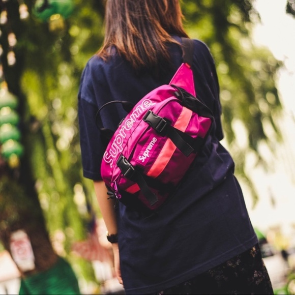 magenta supreme backpack